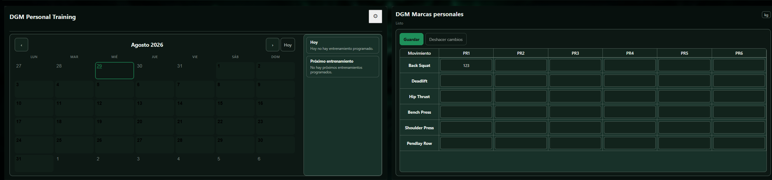 DGM Personal Exercise — screenshot 2 of 3