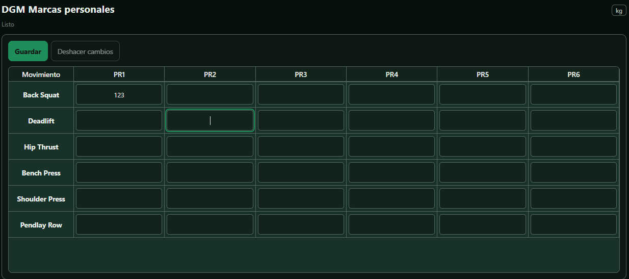 DGM Personal Exercise — screenshot 3 of 3