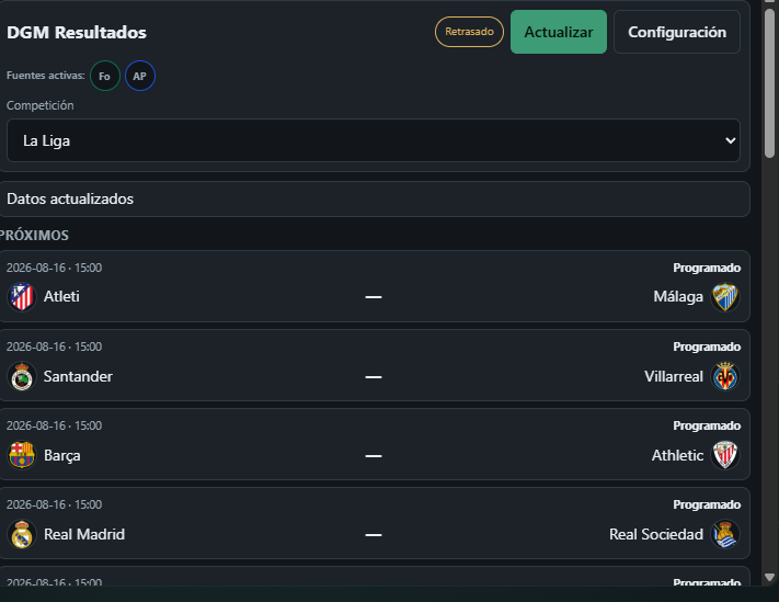DGM Results — screenshot 2 of 4