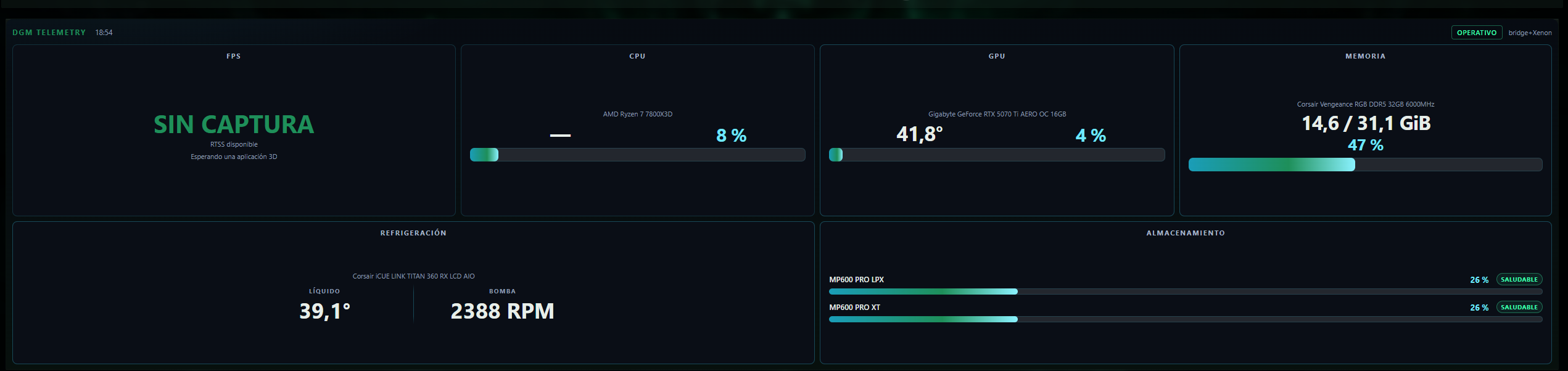 DGM Telemetry — screenshot 1 of 3