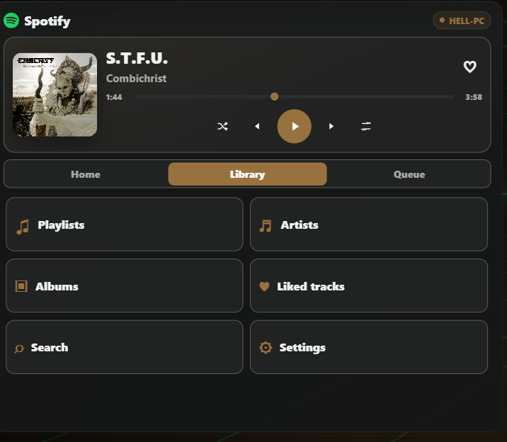 TGK Spotify — Player & Library — screenshot 2 of 3