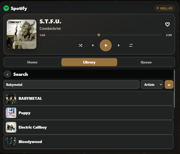 TGK Spotify — Player & Library — screenshot 3 of 3