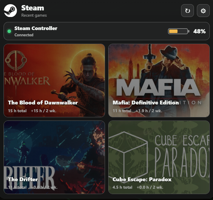 TGK Steam — Launcher & Battery — screenshot 2 of 3